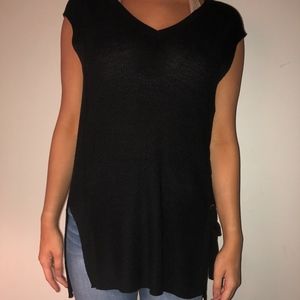 Lace Up High Low Tank